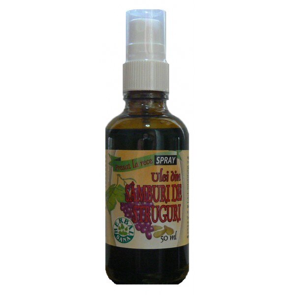 Ulei din sâmburi de struguri Herbavit, spray pentru uz intern, 50 ml