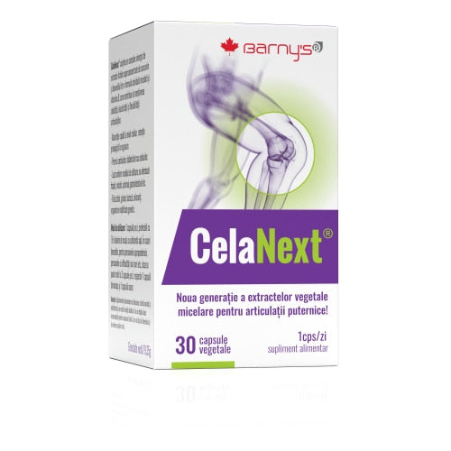 Supliment alimentar Barny's® Premium Quality CelaNext, cu curcumin și boswellia, 30 capsule vegetale