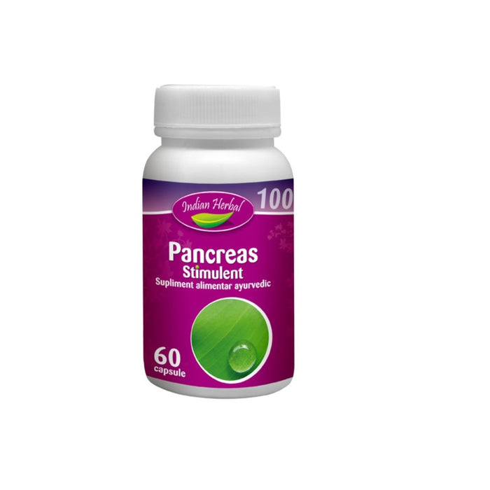Supliment alimentar Indian Herbal Pancreas Stimulin, capsule vegetale, 60 capsule