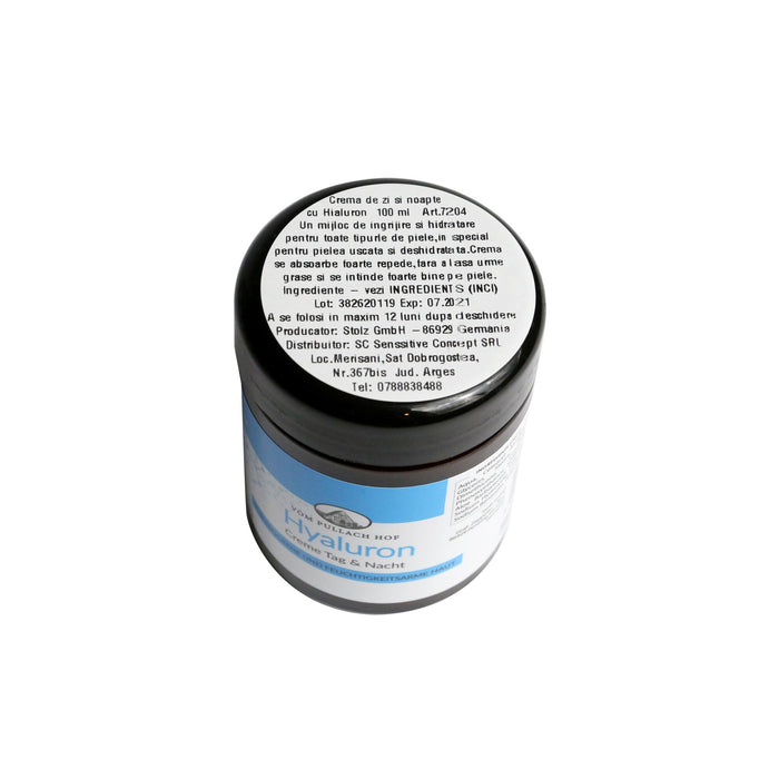 Crema hidratantă cu Acid Hialuronic, 100 ml, pentru ten uscat și normal