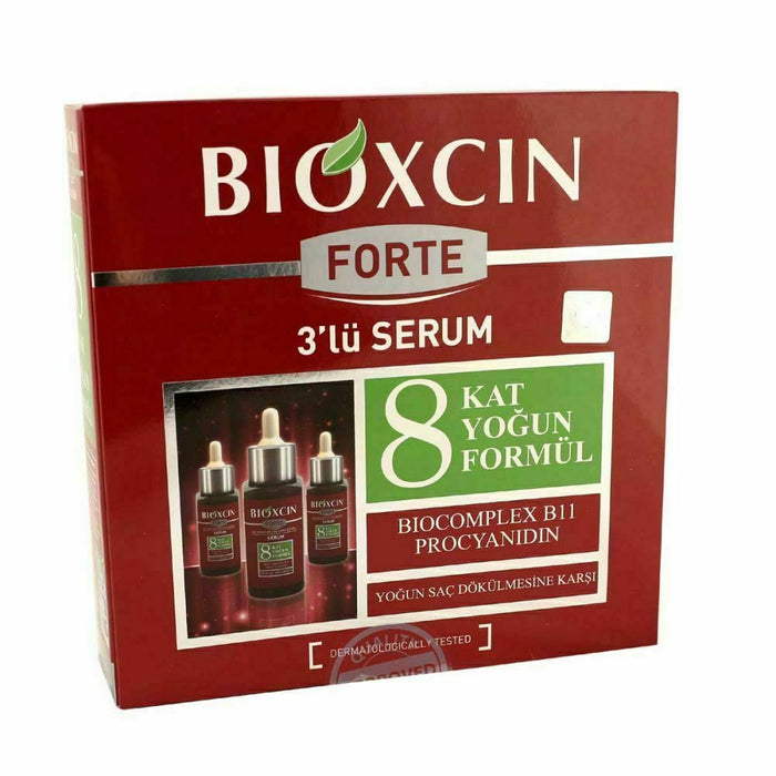 Ser pentru păr Bioxcin Forte, anti-cădere, 3 x 50 ml
