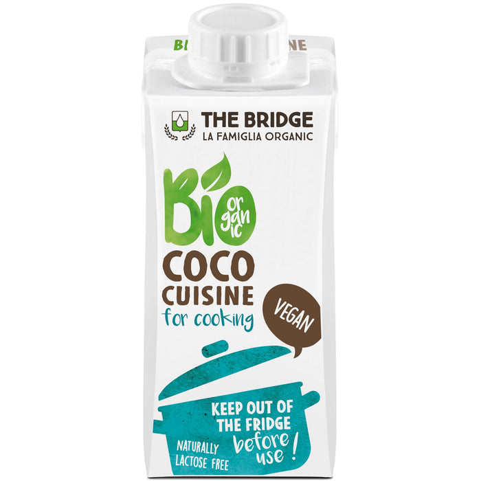 Cremă de cocos pentru gătit The Bridge, ecologică, 200 ml