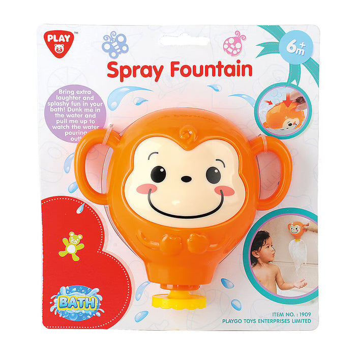 Jucărie de baie PlayGo Spray Fountain, maimuță, 6+ luni