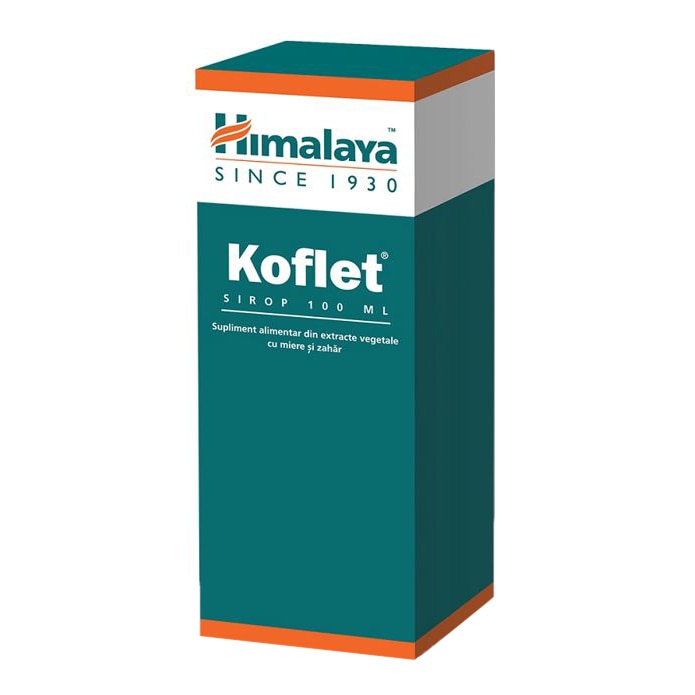 Supliment alimentar Himalaya Koflet, sirop cu extracte vegetale, 100 ml