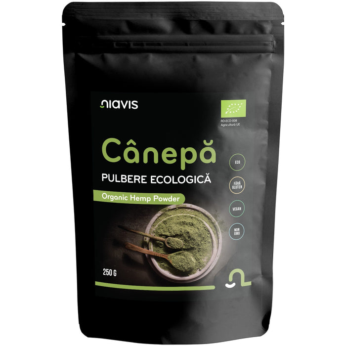 Supliment alimentar Niavis, pulbere de cânepă ecologică, 250 g