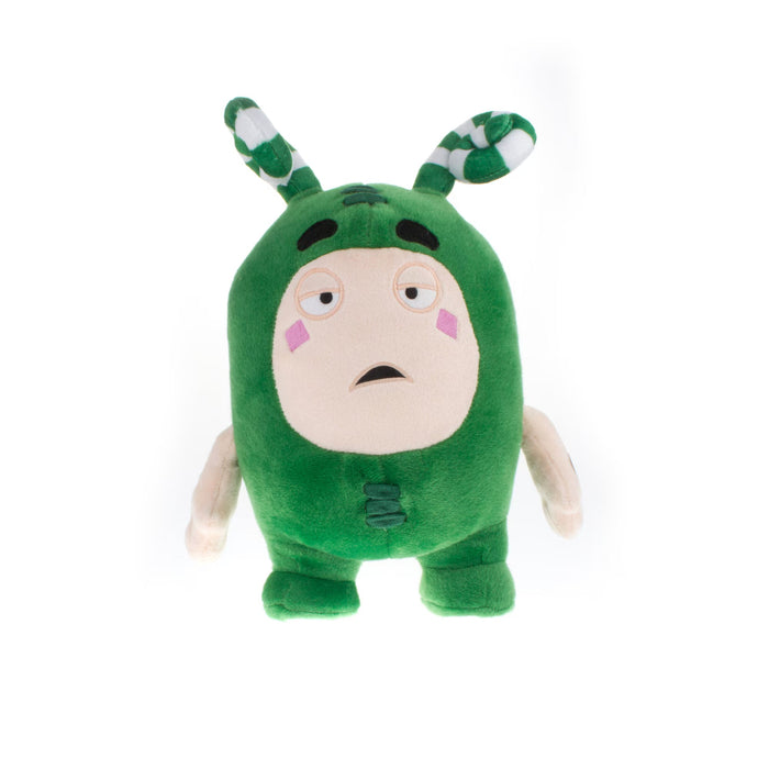 Jucărie de pluș cu sunete Oddbods, Zee, 25 cm, verde