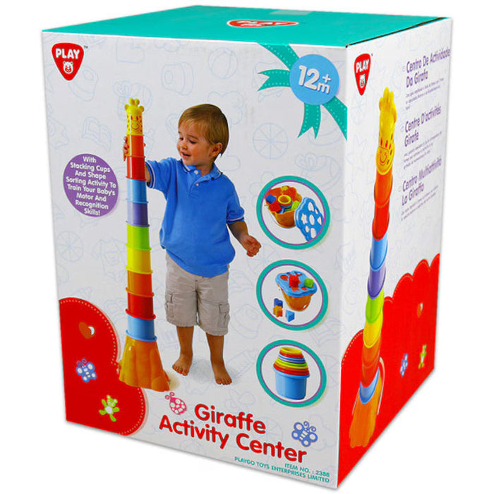 Centru de activități PlayGo, Girafă stivuibilă din cuburi, 12+ luni