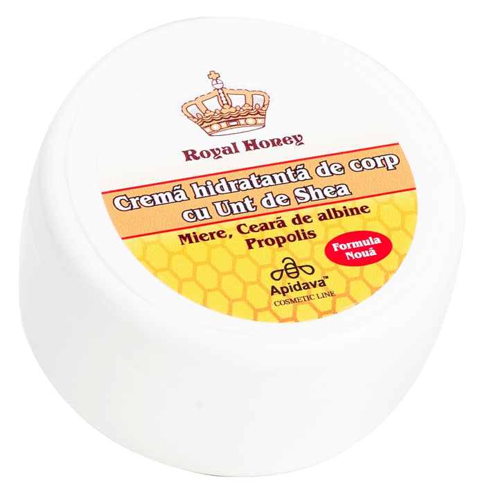 Cremă hidratantă de corp Apidava Cosmetic Line cu miere, propolis și unt de shea, 200 ml