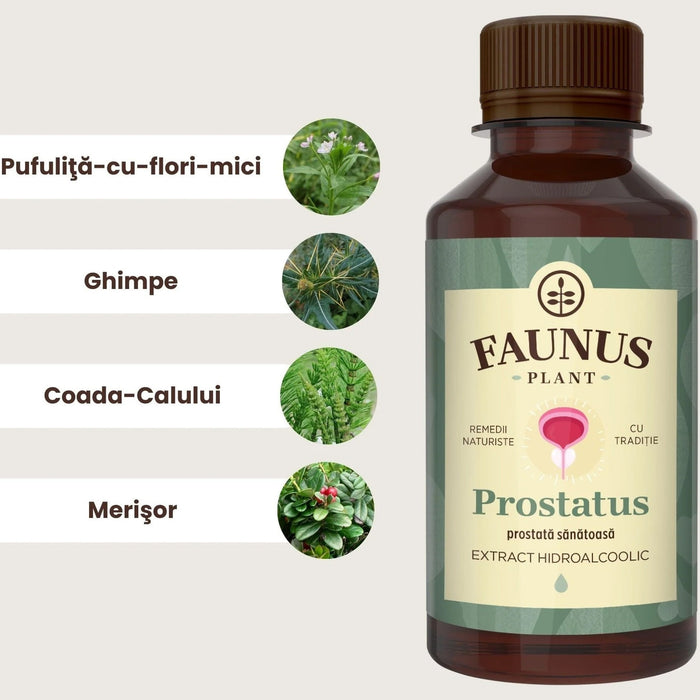 Tinctură Faunus Plant Prostatus, extract hidroalcoolic, 200 ml