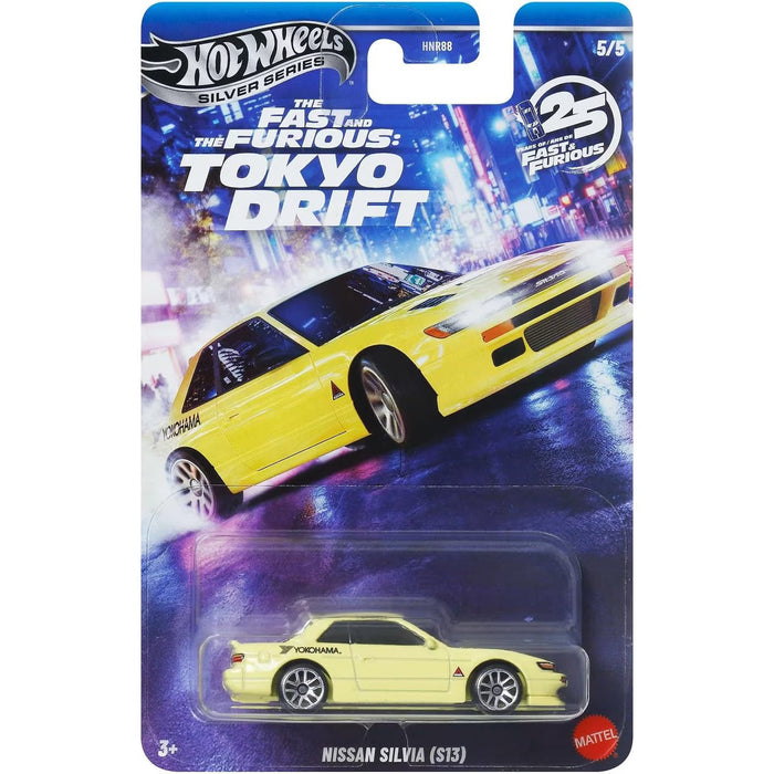 Mașinuță Mattel Hot Wheels Fast & Furious Tokyo Drift, Nissan Silvia S13, scara 1:64
