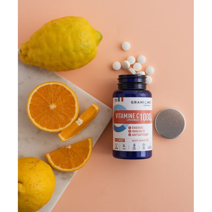Supliment alimentar Granions Vitamina C lipozomală, 1000 mg, 60 comprimate