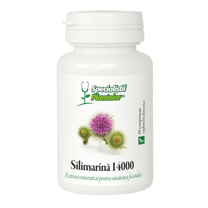 Supliment alimentar Specialiștii Plantelor Silimarină 14000, 60 comprimate