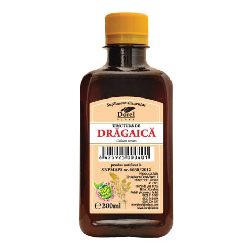 Tinctură de drăgaică Dorel Plant, supliment alimentar, 200 ml