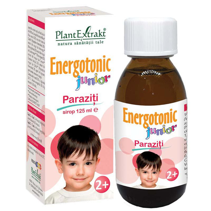 Sirop supliment alimentar PlantExtrakt Energotonic Junior Paraziți, 125 ml