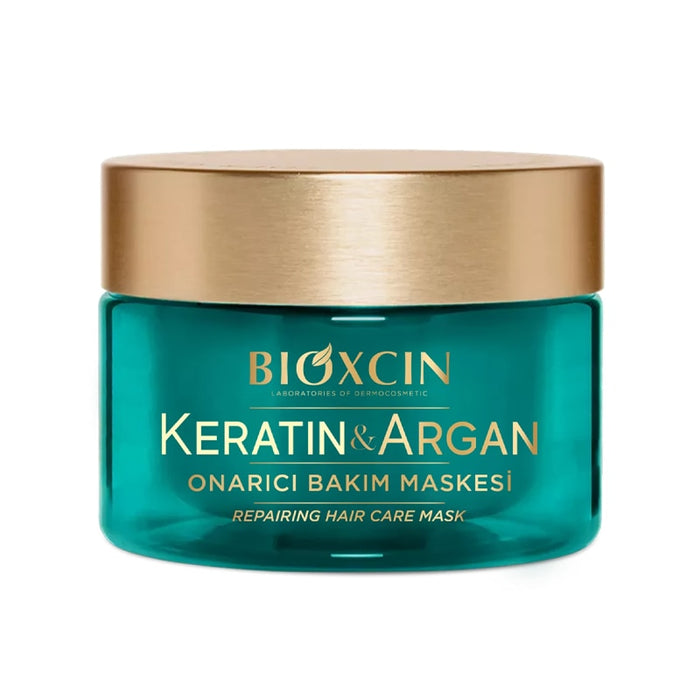 Mască de păr Bioxcin Keratin & Argan, pentru păr deteriorat, 225 ml