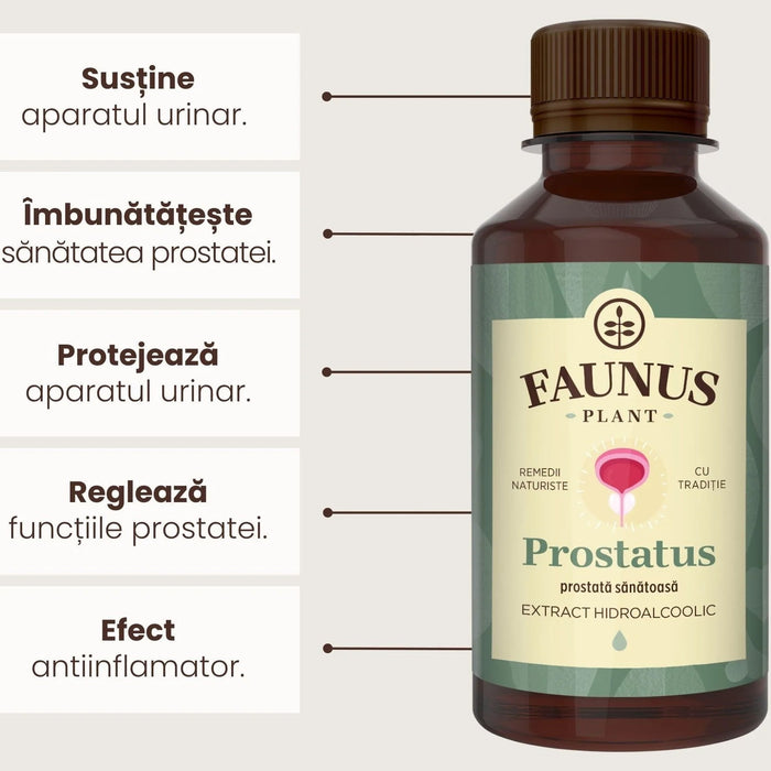 Tinctură Faunus Plant Prostatus, extract hidroalcoolic, 200 ml