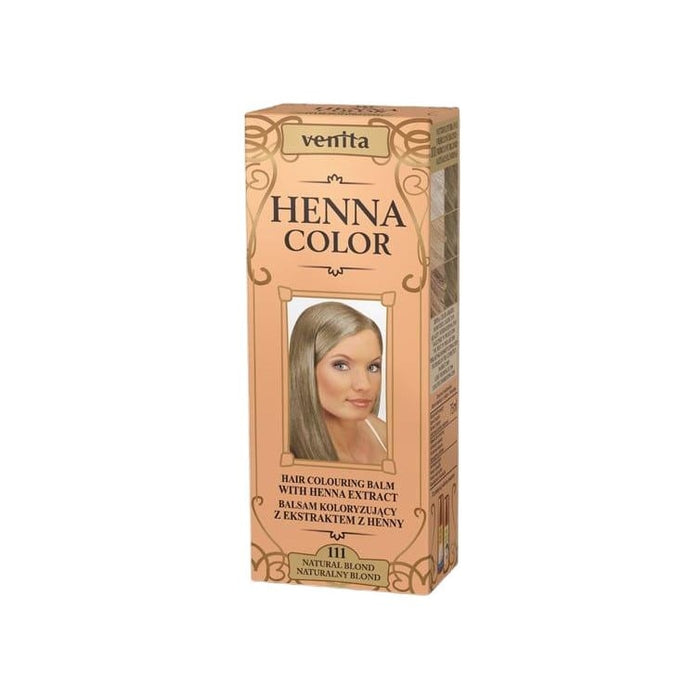 Balsam colorant pentru păr Venita Henna Color, blond natural nr. 111, 75 ml