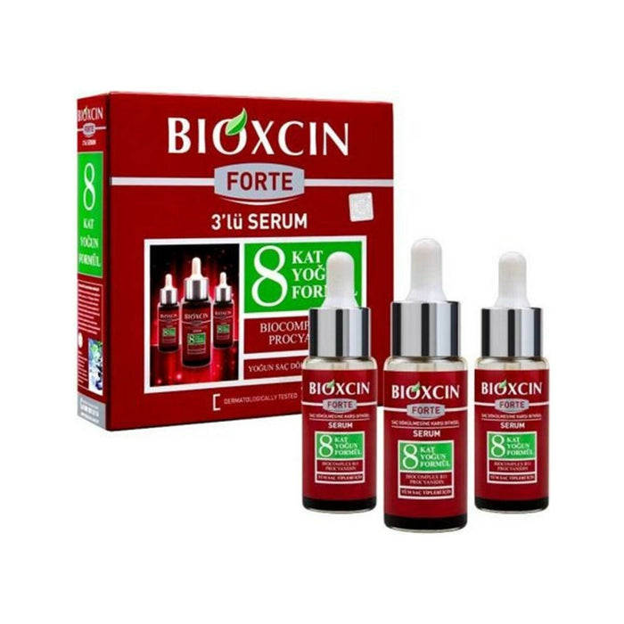 Ser pentru păr Bioxcin Forte, anti-cădere, 3 x 50 ml