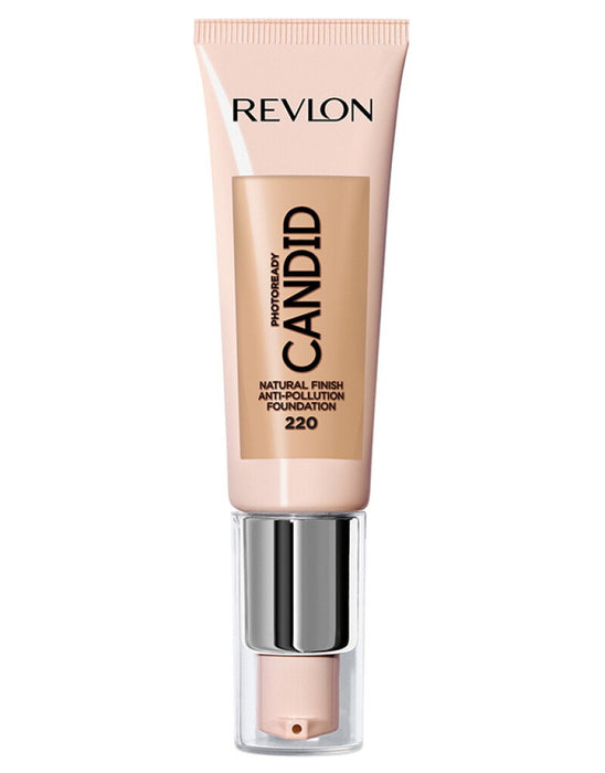 Fond de ten lichid Revlon Candid, antipoluare, finisaj natural, nuanța 220 Bej nisip, 22 ml