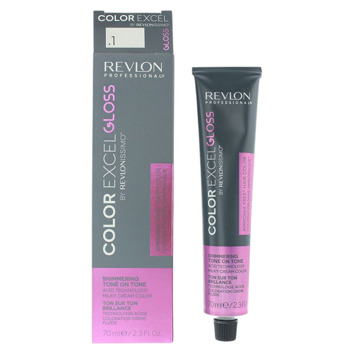 Vopsea permanentă de păr Revlon Color Excel Gloss, fără amoniac, nuanța .1 Anti-Red, 70 ml
