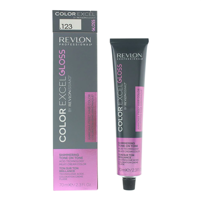 Luciu de culoare pentru păr Revlon Color Excel Gloss, nuanța 123 Nude Satin, 70 ml