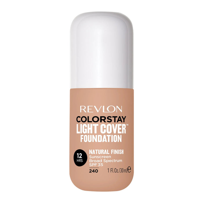 Fond de ten lichid Revlon ColorStay Light Cover, finisaj natural, nuanța 240 Bej mediu, SPF 35, 30 ml