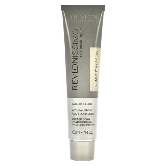 Vopsea permanentă de păr Revlon Revlonissimo Colorsmetique, cu acid hialuronic, nuanța 7.2 Iridescent Blonde, 60 ml