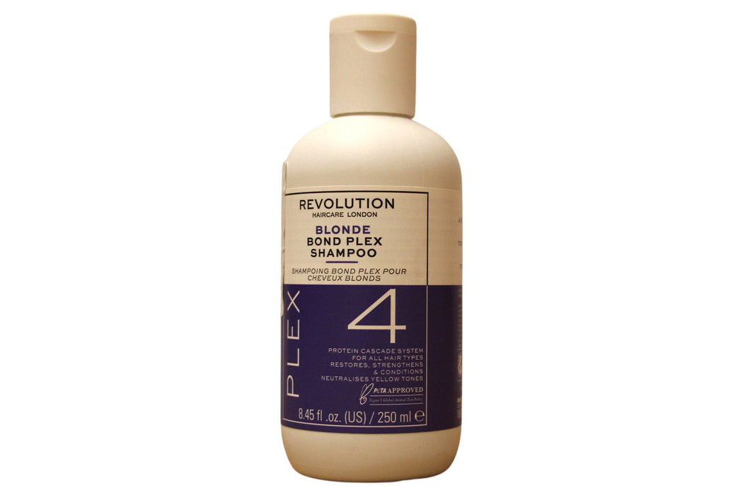 Șampon pentru păr Revolution Haircare Bond Plex 4, pentru neutralizarea tonurilor galbene, 250 ml