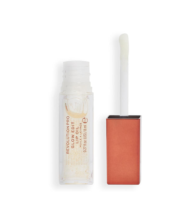 Ulei de buze Revolution Pro Glow Edit, cu efect de strălucire, nuanța Clar, 8 ml