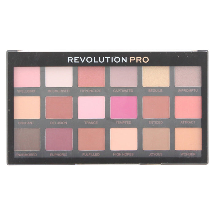 Paletă de farduri de ochi Revolution Pro Regeneration, vegană, 18 nuanțe, 14,5 g