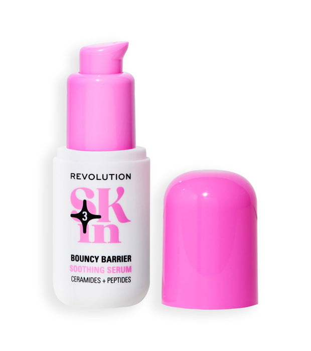 Ser pentru față Revolution Skincare Bouncy Barrier, calmant, cu ceramide și peptide, 30 ml