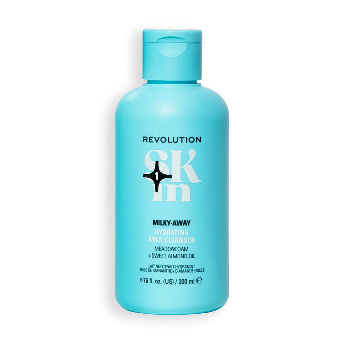 Lapte demachiant Revolution Skincare Milky-Away, hidratant, pentru față, 200 ml