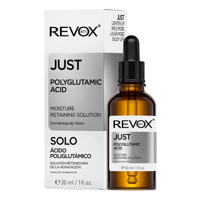 Ser de față și gât Revox B77 Just Acid poliglutamic, hidratant, 30 ml