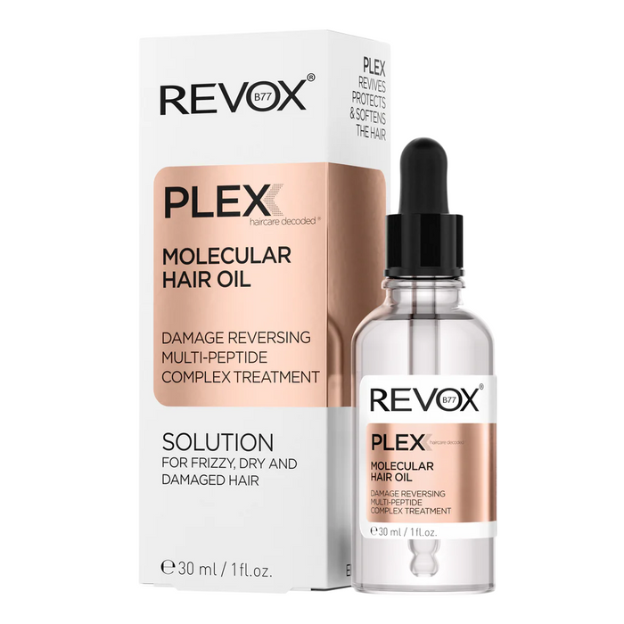 Ulei tratament pentru păr Revox B77 Plex Molecular, cu peptide, pentru păr deteriorat, 30 ml
