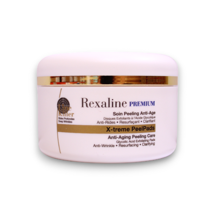 Discuri de peeling Rexaline Line Killer X-Treme, antiîmbătrânire, cu acid glicolic, 30 buc