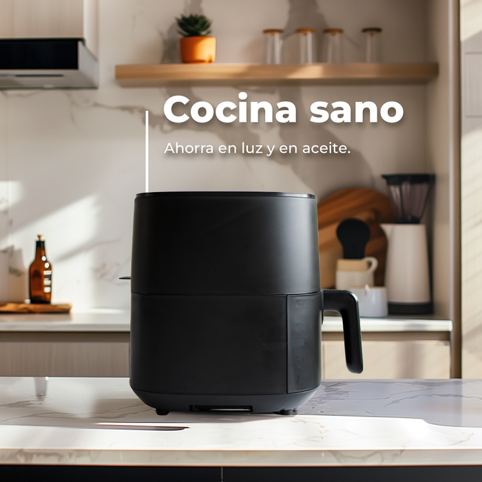 Friteuză cu aer cald Cecotec Tasty Fryer 6L, 6 l, 1700 W, 8 programe, albă