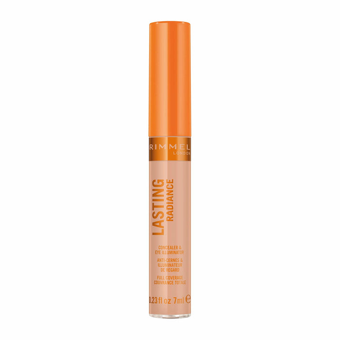 Corector cremă Rimmel London Lasting Radiance, iluminator pentru ochi, nuanța 080 Castană, 7 ml