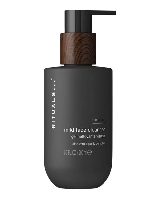 Gel de curățare pentru față Rituals Homme Aloe Vera, delicat, purifiant, 200 ml
