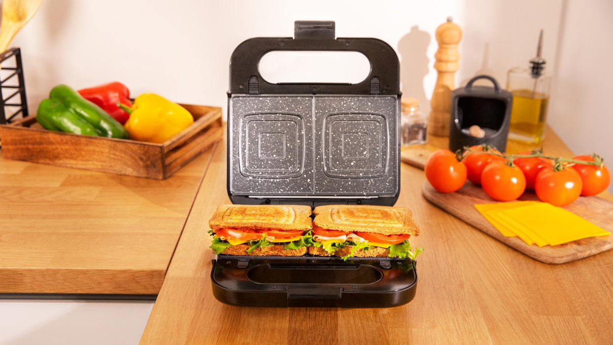 Sandvișieră 4 în 1 Cecotec Rock’nToast 4in1, 1000 W, 23,5 × 22 × 10 cm, inox