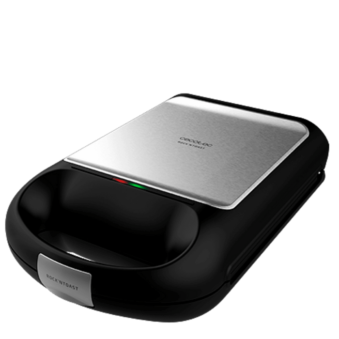 Aparat pentru sandvișuri Cecotec Rock´Ntoast Family 3In1, 1500 W, 4 sandvișuri, 3 plăci interschimbabile, albă