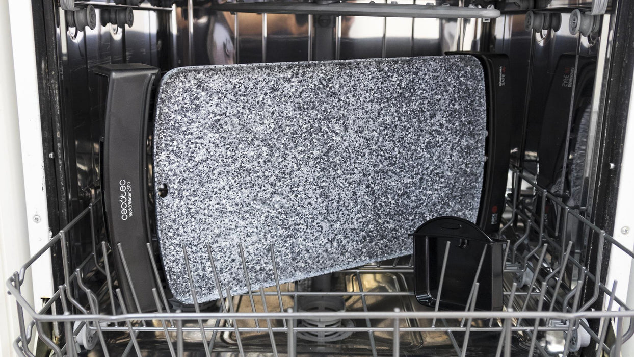 Grătar electric Cecotec Rock and Water 2500, 2150 W, suprafață de gătit 45 × 25 cm, oțel