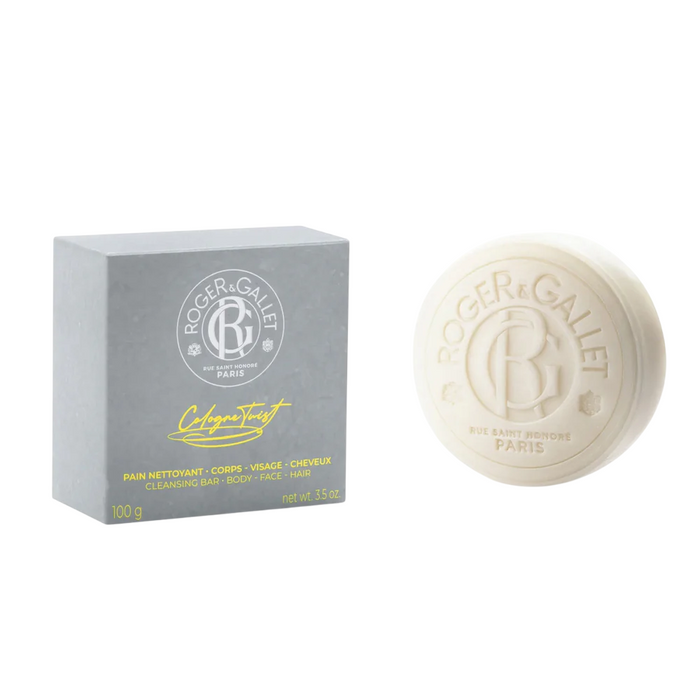 Săpun solid Roger & Gallet Cologne Twist, pentru corp, față și păr, 100 g