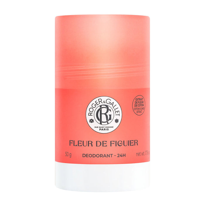 Deodorant stick Roger & Gallet Fleur De Figuier, pentru femei, protecție 24h, 50 g