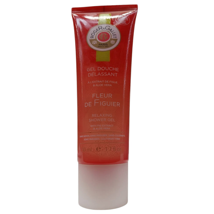 Gel de duș Roger & Gallet Fleur De Figuier, relaxant, pentru toate tipurile de piele, 50 ml