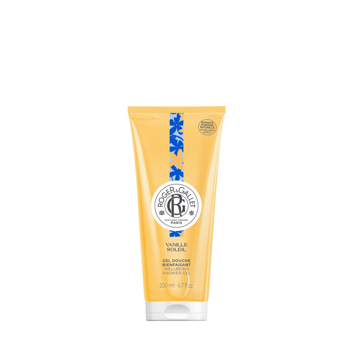 Gel de duș Roger & Gallet Vanille Soleil, pentru toate tipurile de piele, 200 ml