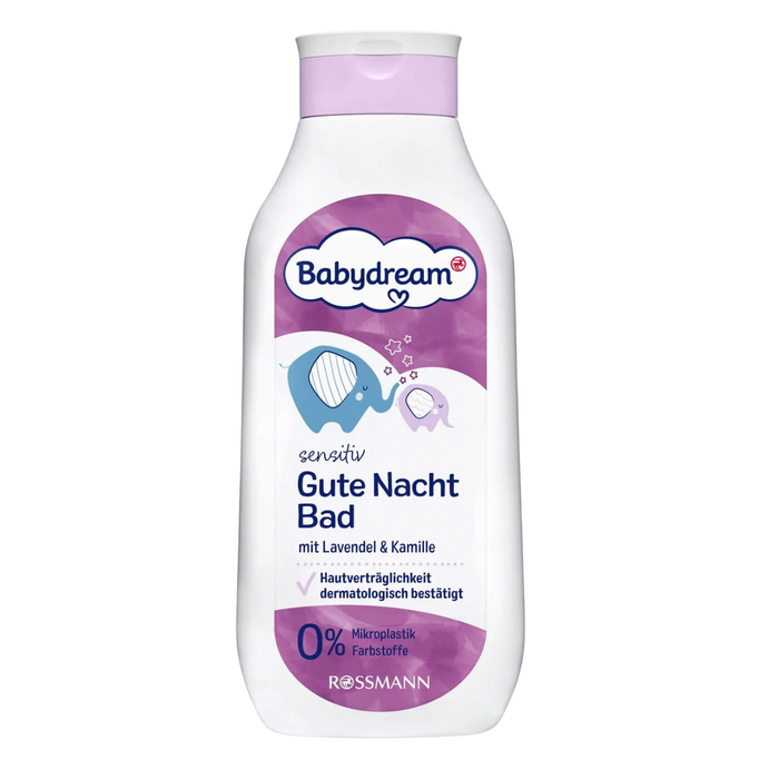 Gel de baie Rossmann Babydream Gute Nacht Bad, pentru toate tipurile de piele, 500 ml, tester