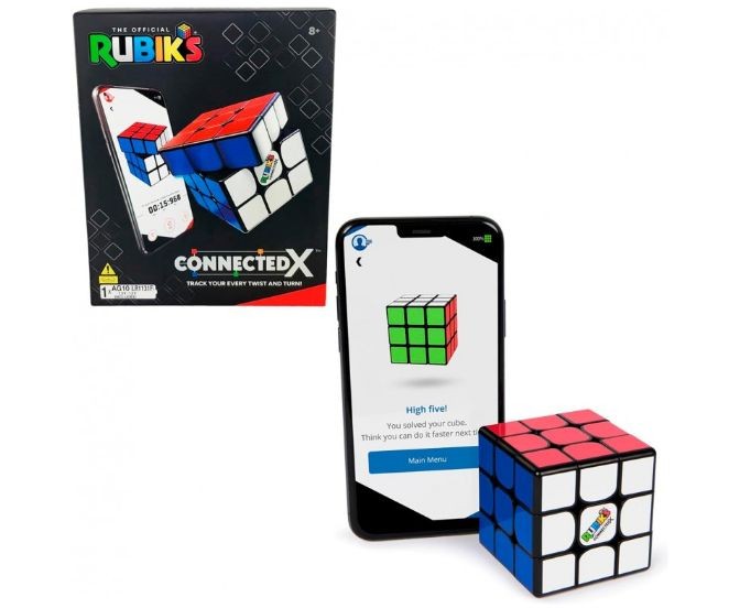 Cub Rubik SpinMaster Rubik Connected X, 3×3, conectat la aplicație, 8+ ani