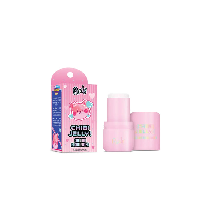 Baton iluminator Rude Cosmetics Chibi Jelly, nuanța Suki, efect răcoritor, 8,5 g