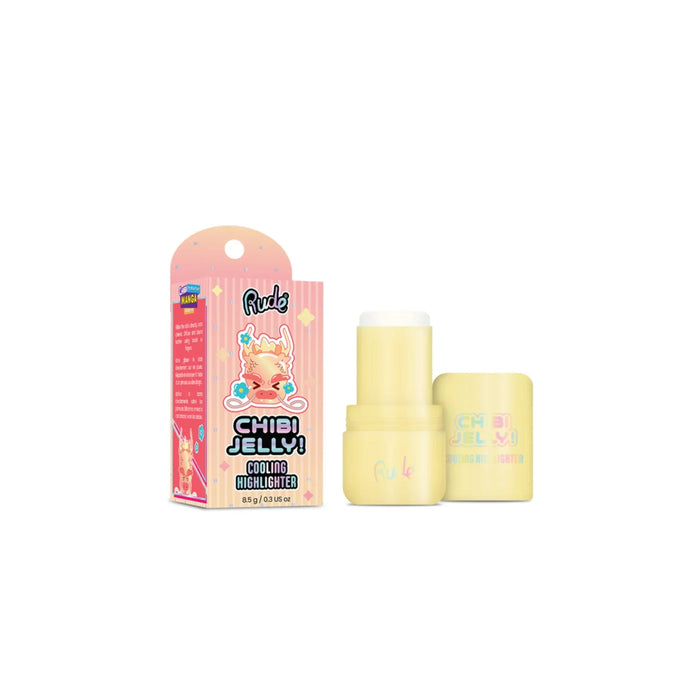 Baton iluminator Rude Cosmetics Chibi Jelly, efect răcoritor, nuanța Taiyo, 8,5 g