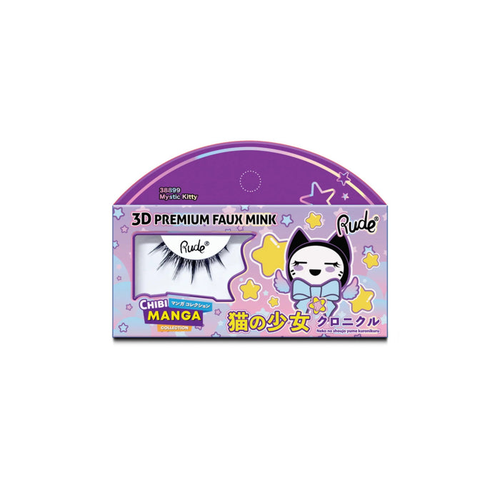 Gene false Rude Cosmetics Chibi Manga Faux Mink - Mystic Kitty, efect 3D